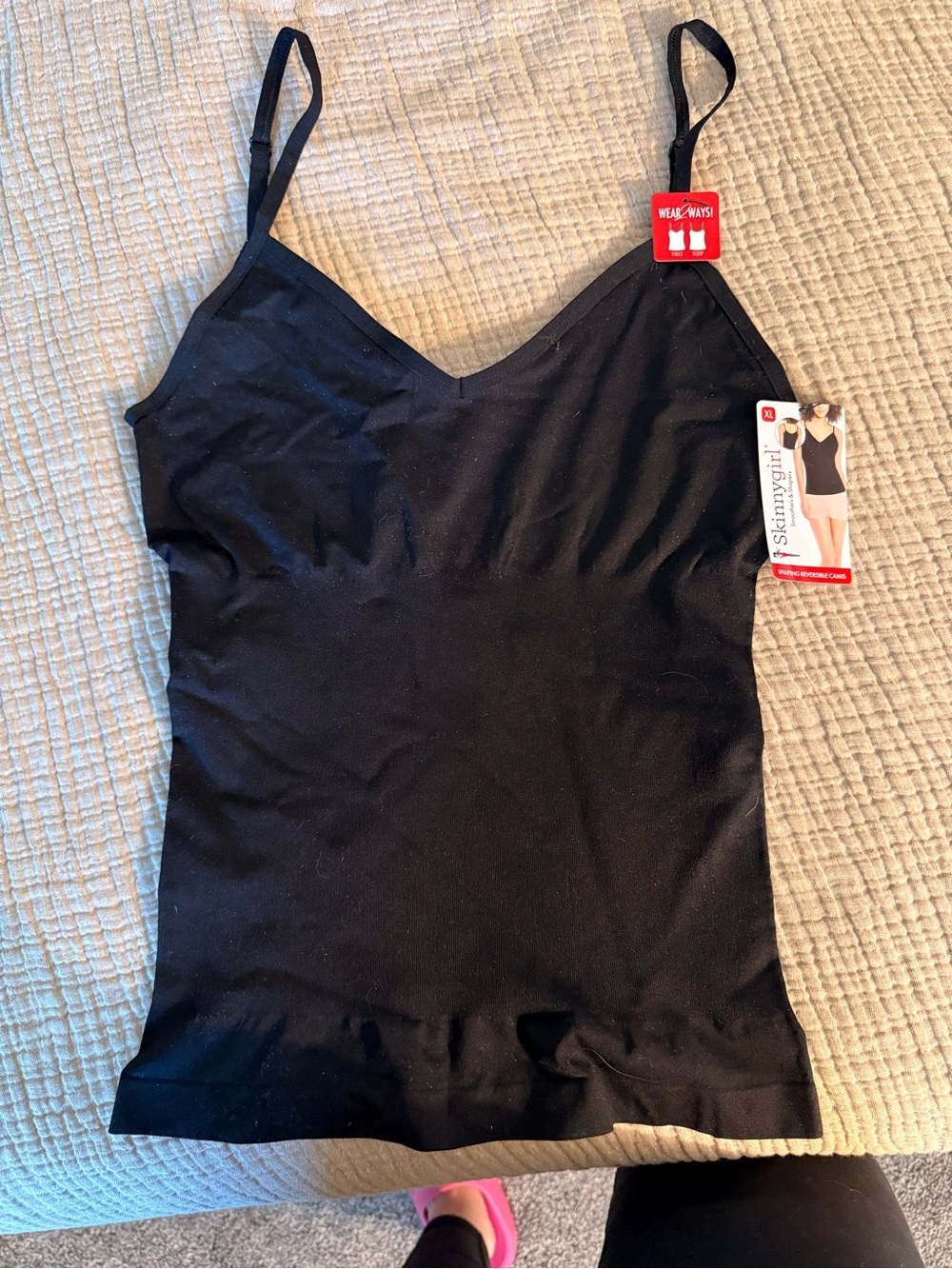 Skinnygirl Black Shaping Cami Tank